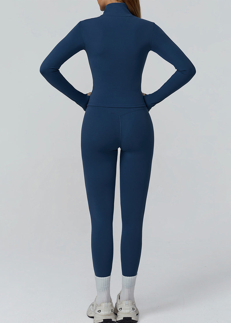 FULL-ZIP SLIM-FIT LONG-SLEEVED TRACK JACKET