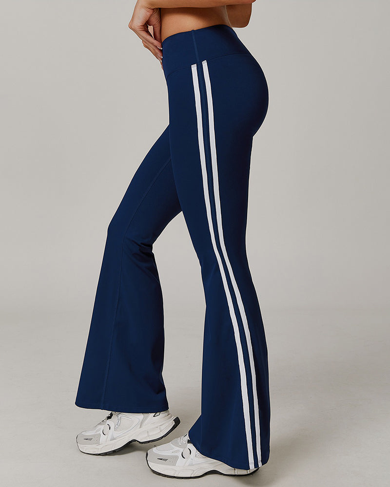 Wide Leg Micro Flare Workout Pants