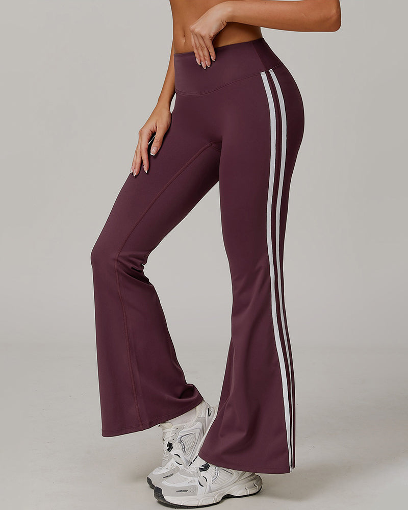 Wide Leg Micro Flare Workout Pants
