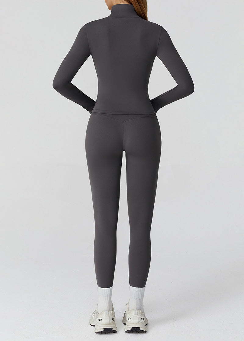 FULL-ZIP SLIM-FIT LONG-SLEEVED TRACK JACKET