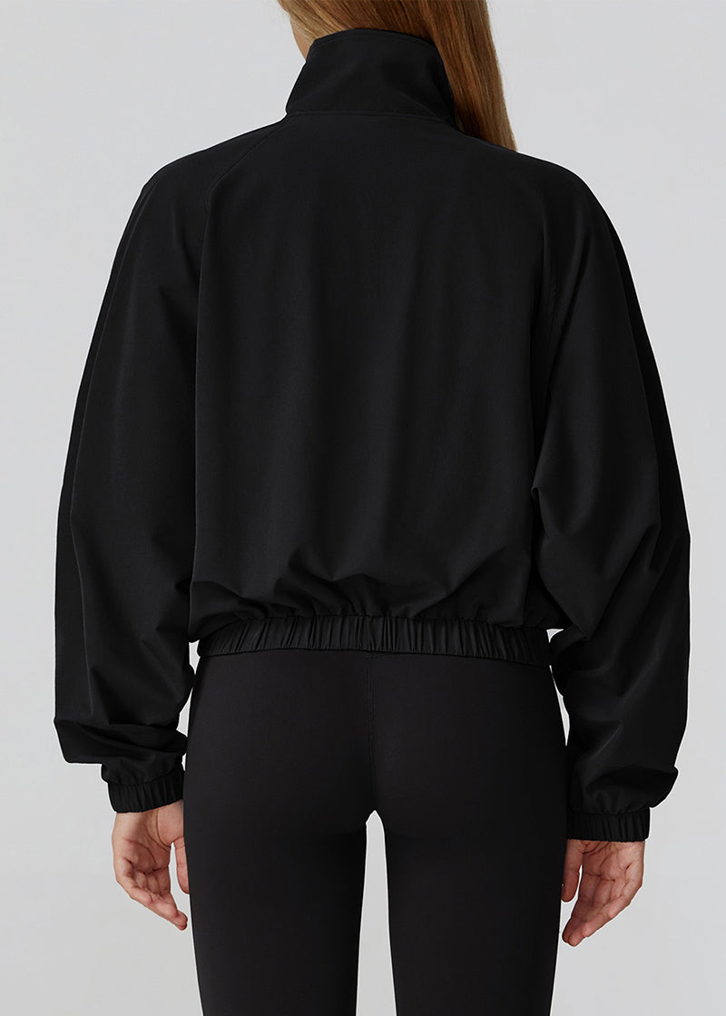 STAND COLLAR ZIPPER WINDPROOF SPORTS COAT