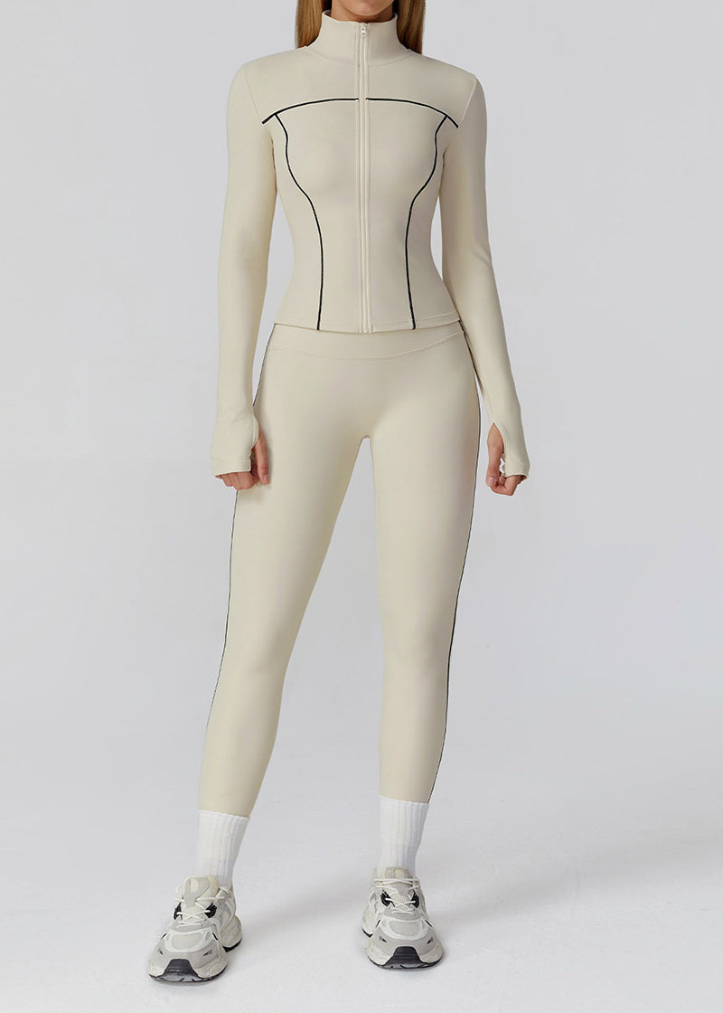 FULL-ZIP SLIM-FIT LONG-SLEEVED TRACK JACKET