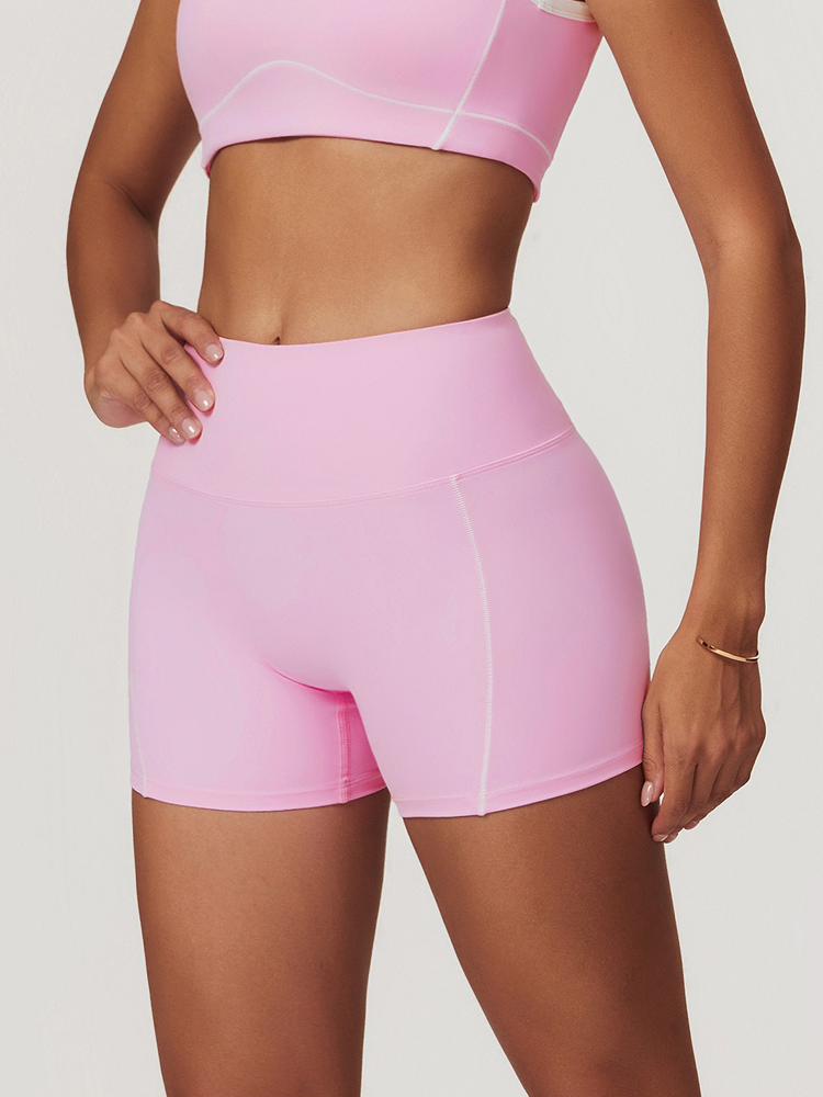 Skinny High Waisted Hip Lifting Athletic Fitness Shorts