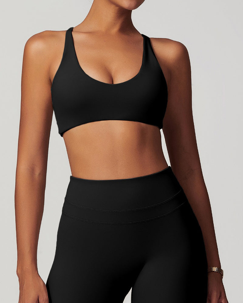 Cross Strap Skinny Sports Yoga Bra
