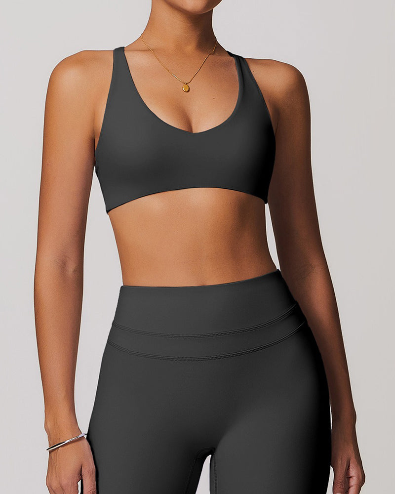 Cross Strap Skinny Sports Yoga Bra