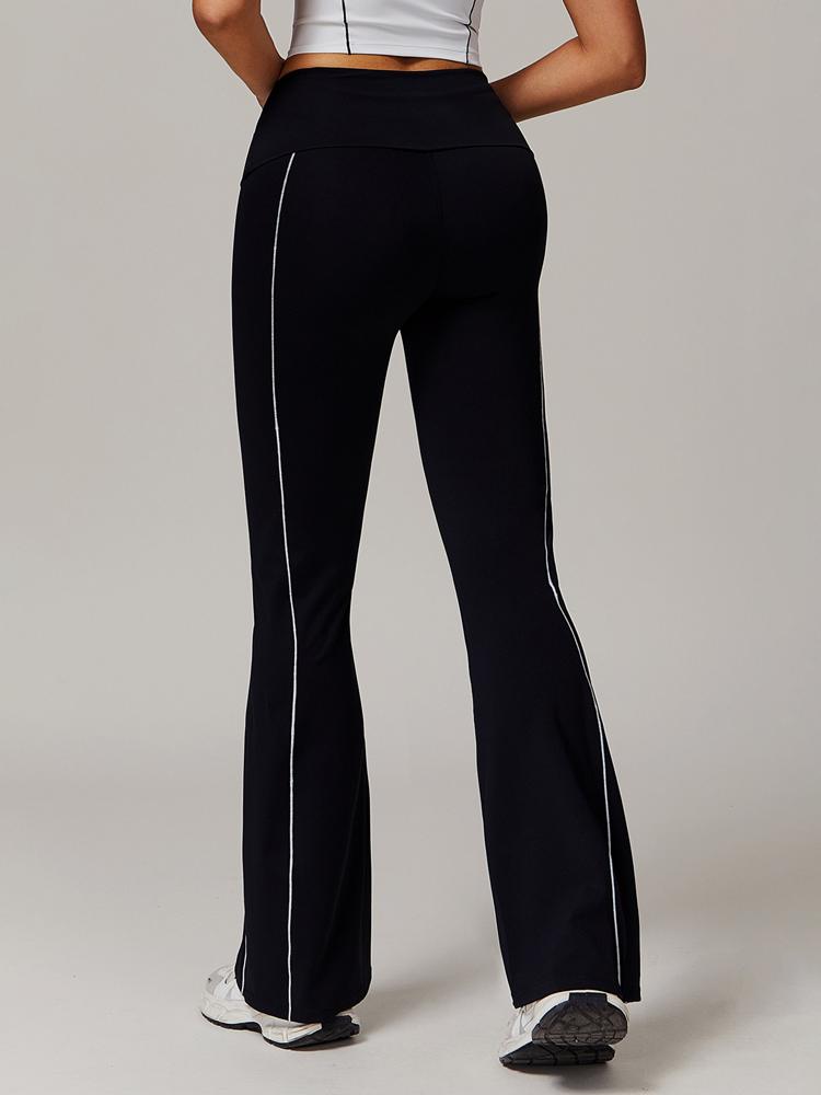 High Waisted Wide Leg Skinny Sports Fitness Flared Pants