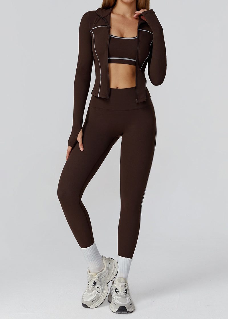 HIGH-WAISTED HIP-LINE SKINNY TROUSERS