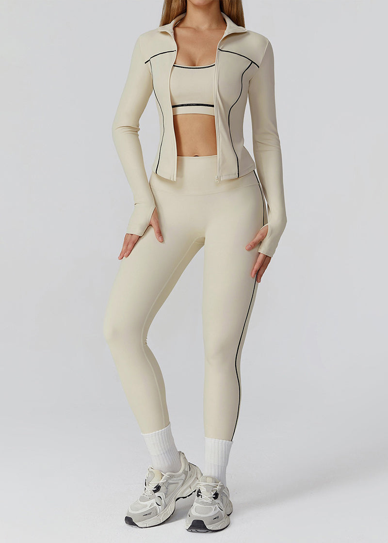 HIGH-WAISTED HIP-LINE SKINNY TROUSERS