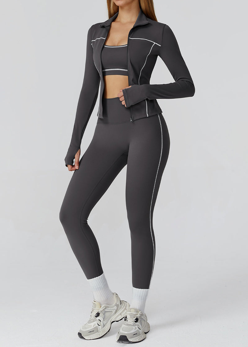 HIGH-WAISTED HIP-LINE SKINNY TROUSERS