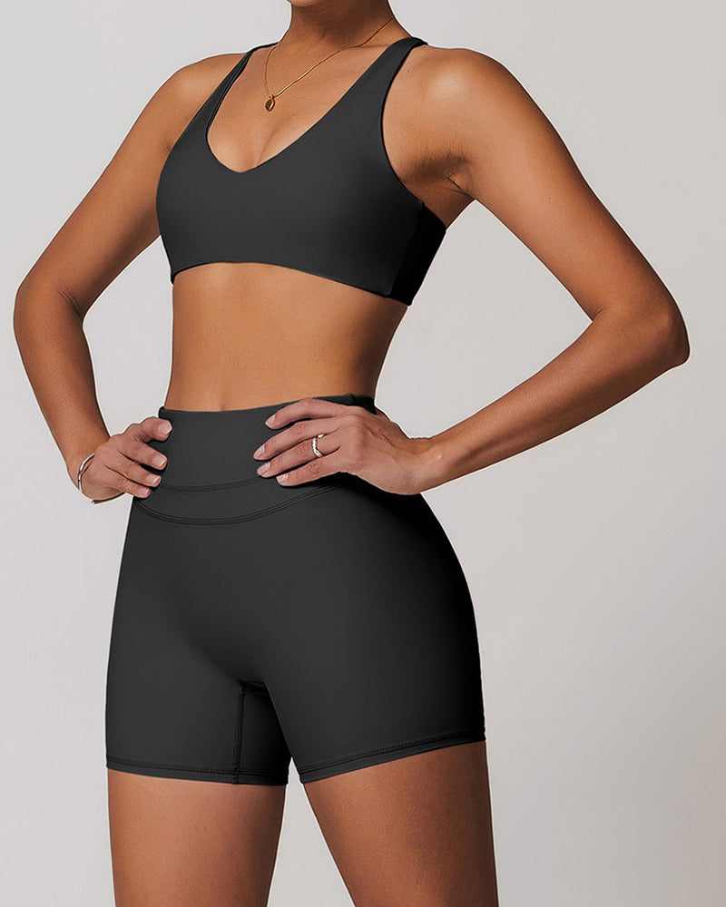 Cross Strap Skinny Sports Yoga Bra