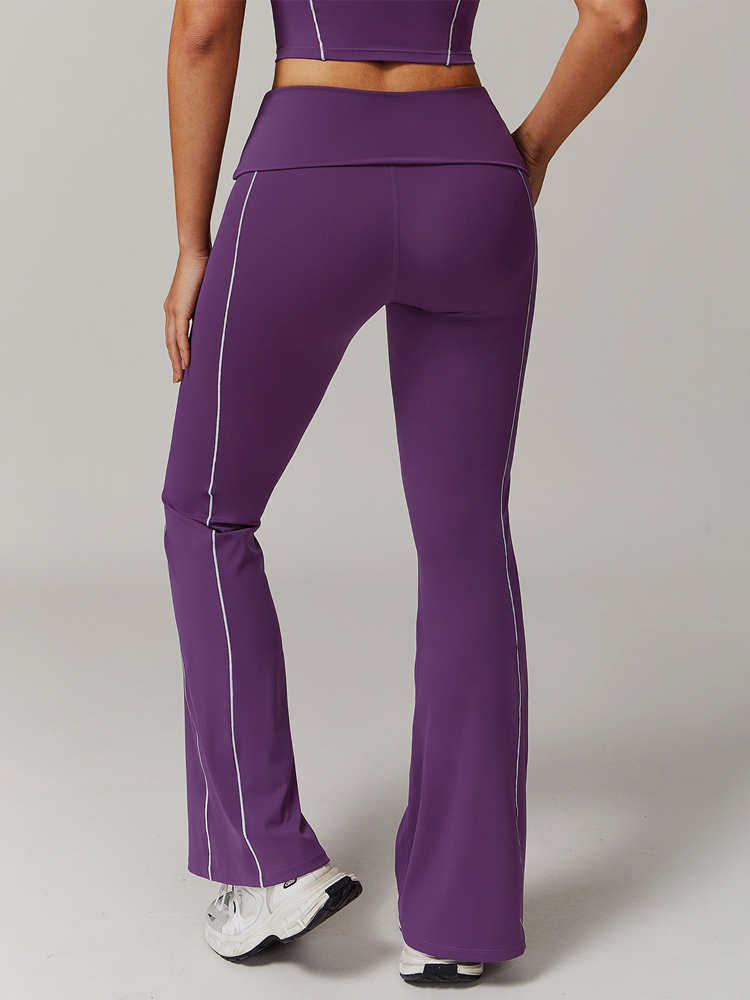 High Waisted Wide Leg Skinny Sports Fitness Flared Pants