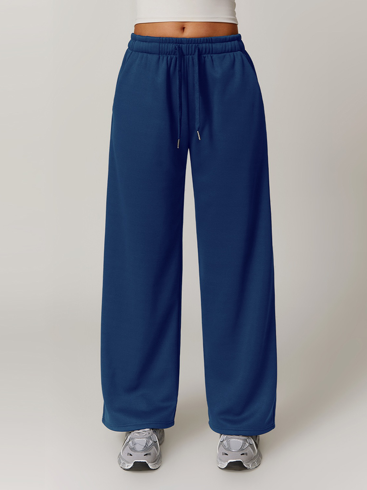 Padded Loose Sport Straight Casual Sweat Pants