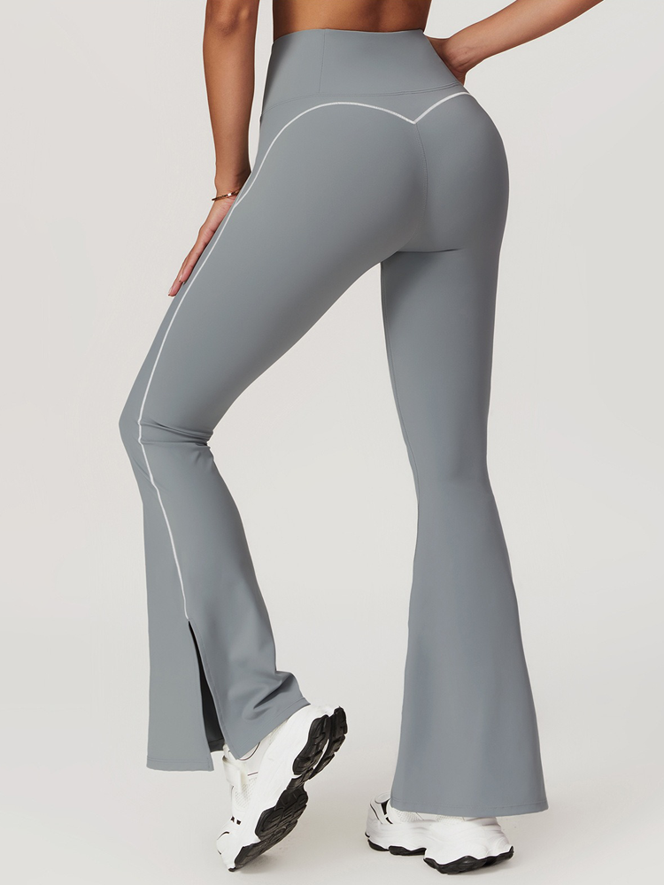 Skinny High Waisted Hip Lifting Wide Leg Flared Pants