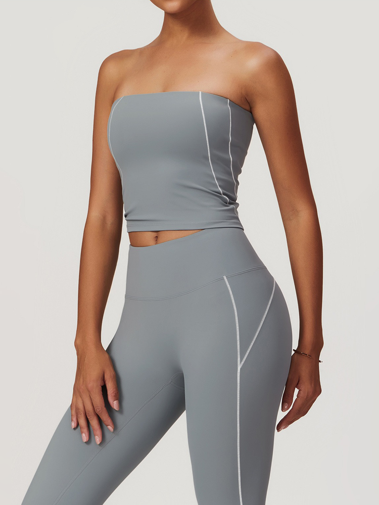 Strapless Backless Yoga Non-Slip Bustier