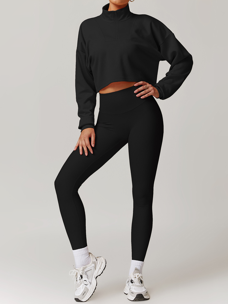 Threaded Tummy Tightening High Waist Yoga Pants