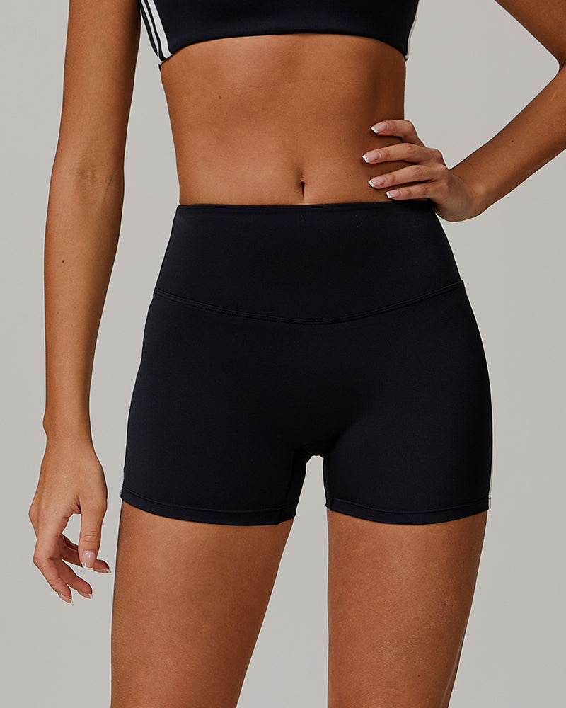 High Waisted Tight Fit Hip Lifting Outer Wear Sports Yoga Shorts